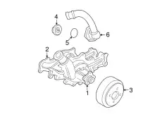 Термостат системы охлаждения FORD YU3Z-8575-BA