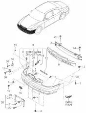 ФИКСАТОР БАМПЕРА KK13768865A KIA