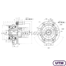 WB1404D Ступица в сборе !\TOYOTA HARRIER U30 UTM