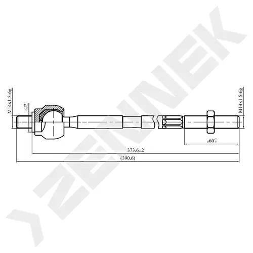 Рулевая тяга ZENNEK DTR0018