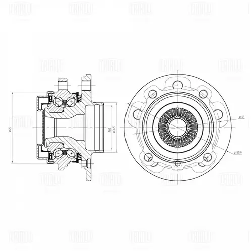 Ступица TRIALLI MR2618