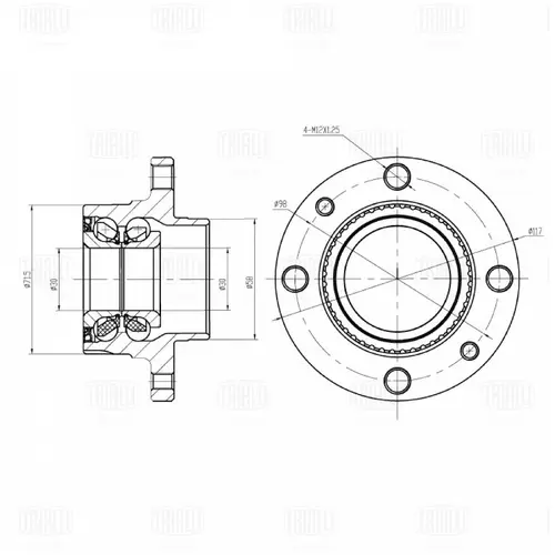 Ступица TRIALLI MR1685