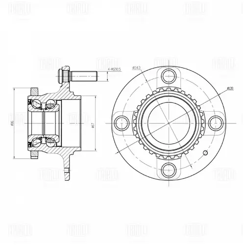 Ступица TRIALLI MR0841