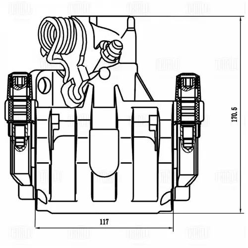 Суппорт тормозной TRIALLI CF800661