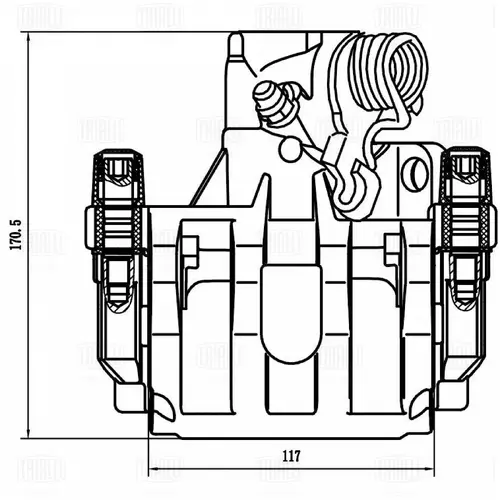 Суппорт тормозной TRIALLI CF800662