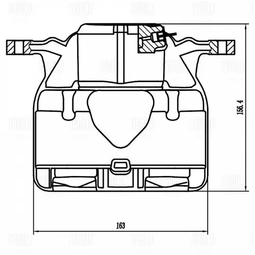 Суппорт тормозной TRIALLI CF800044