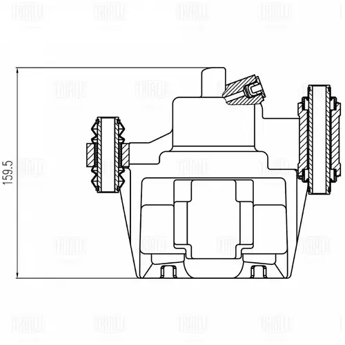 Суппорт тормозной TRIALLI CF800572