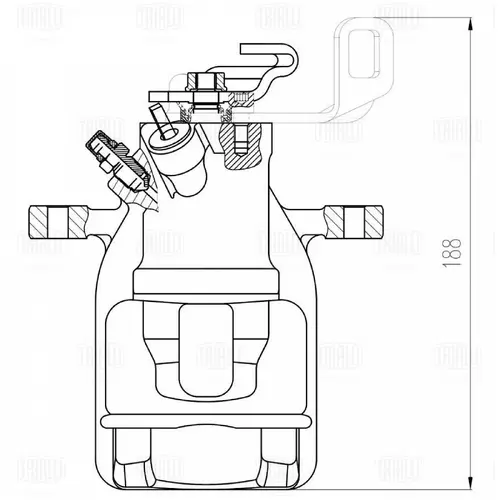 Суппорт тормозной TRIALLI CF800671
