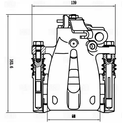 Суппорт тормозной TRIALLI CF800644