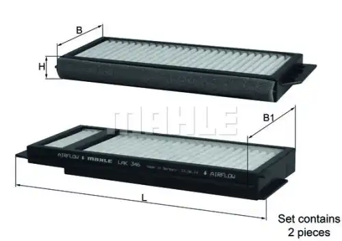 Салонный фильтр KNECHT LAK346/S