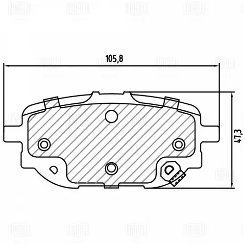 Тормозные колодки дисковые TRIALLI PF3262