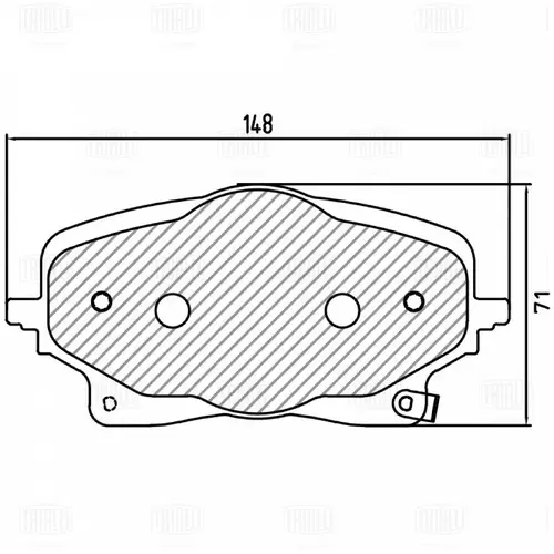 Тормозные колодки дисковые TRIALLI PF3261CR