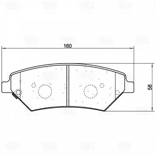 Тормозные колодки дисковые TRIALLI PF 4449