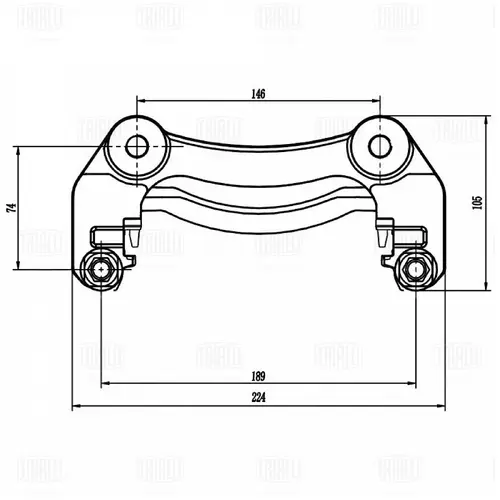 Скоба суппорта для а/м JAC JS6 (22-) перед. (CF 800123) TRIALLI