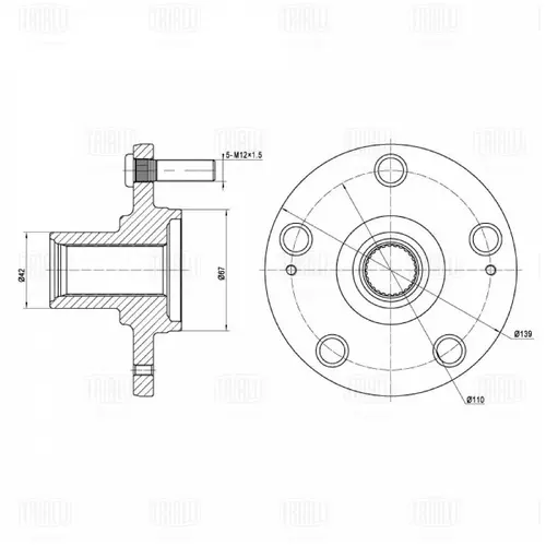 Ступица TRIALLI MR2709