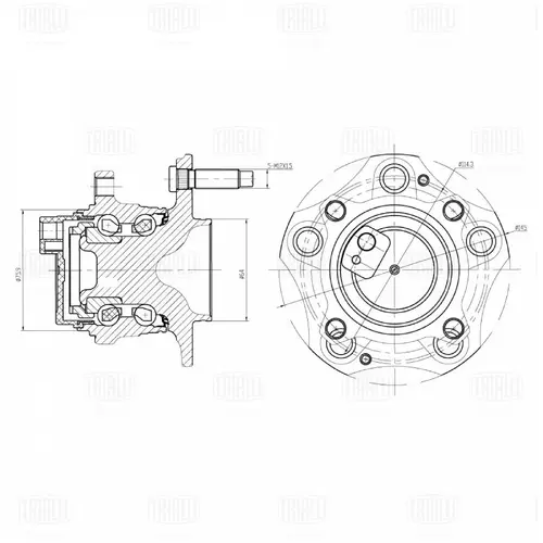 Ступица TRIALLI MR3088