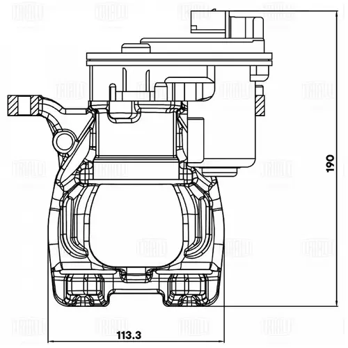 Суппорт тормозной TRIALLI CF800059