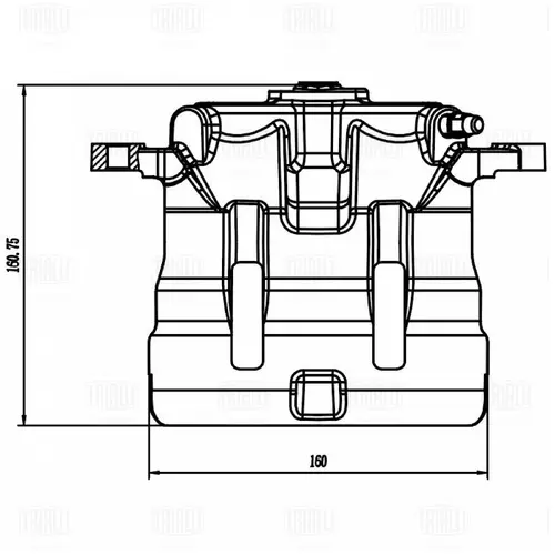 Суппорт тормозной TRIALLI CF800121