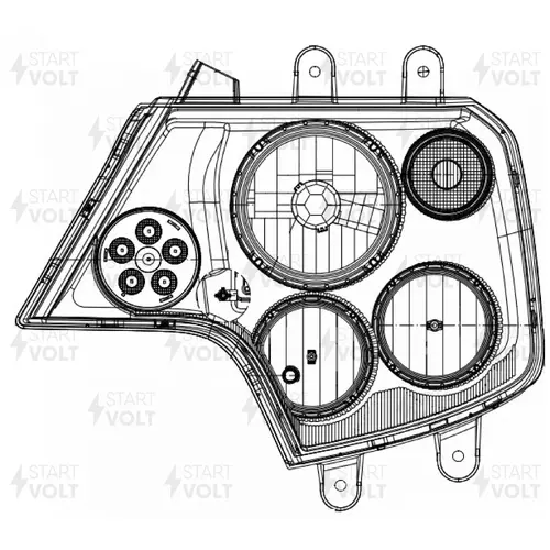 Фара СТАРТВОЛЬТ SHL3044L