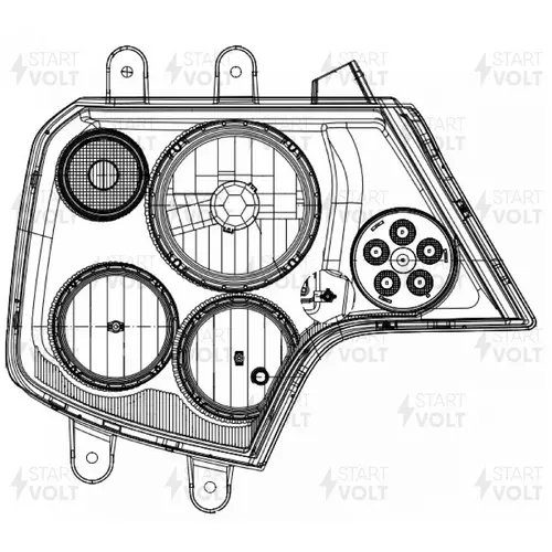 Фара СТАРТВОЛЬТ SHL3044R
