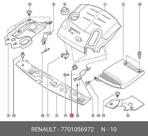 Опора рез. KANGOO 7701056972 RENAULT