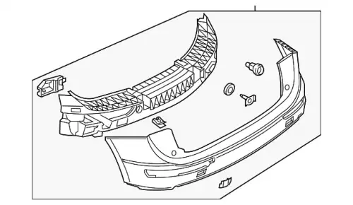 (8 ГР.), (AUDI), БАМПЕР ЗАДНИЙ 8R0807303GRU VAG