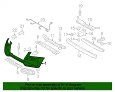  (8 ГР.), (AUDI), БАМПЕР 8R0807105CGRU VAG