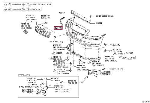 БАМПЕР ПЕРЕДНИЙ 5211905910 TOYOTA / LEXUS
