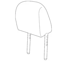 RESTRAINT,F/SEAT HD(JET BLACK) 42476970 BUICK