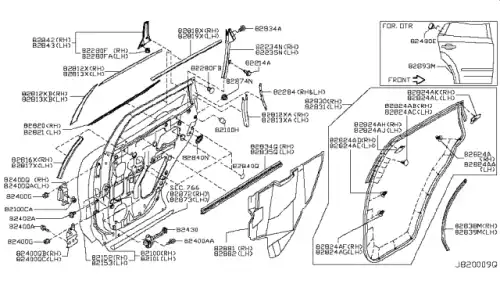  ДВЕРЬ ЗАДН ПРАВ H210M1AAAA NISSAN