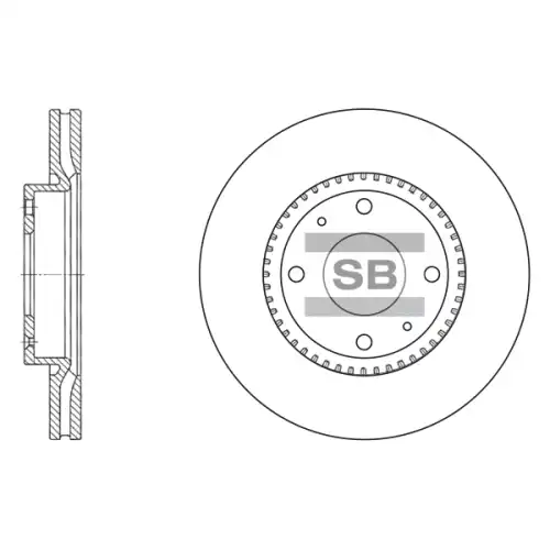 Тормозной диск SANGSIN SD1046
