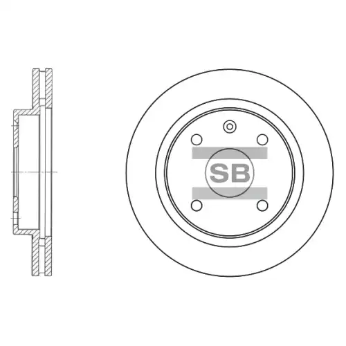 Тормозной диск SANGSIN SD3009