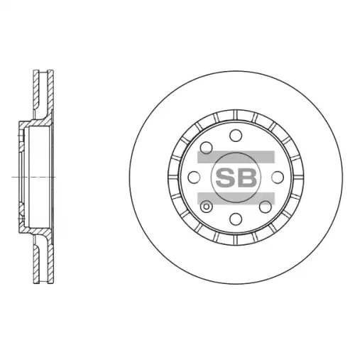 Тормозной диск SANGSIN SD3003