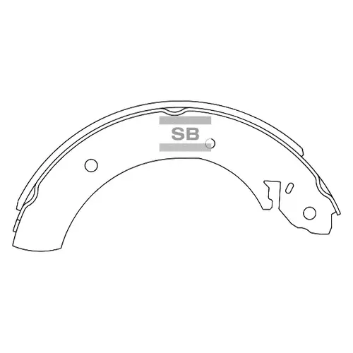 Тормозные колодки барабанные SANGSIN SA072GR