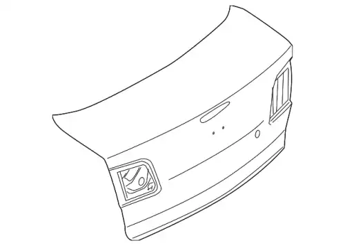 Крышка багажника BNYV5261XD MAZDA