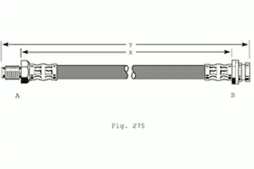 шланг тормозной перед. Ford 9002381 GIRLING