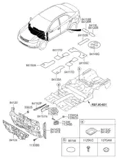 842211M000 МОЛДИНГ КРЫЛА KIA
