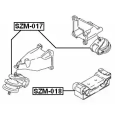Подушка крепления двигателя FEBEST SZM-018