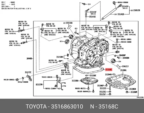 Фильтр АКПП TOYOTA / LEXUS 35168-63010