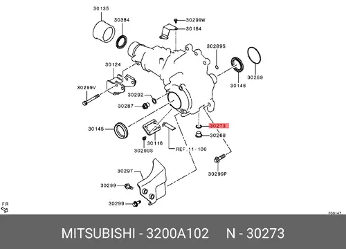 кольцо уплотнительное! КПП 18x24x1.4 \ZF 16S 3200A102 MITSUBISHI
