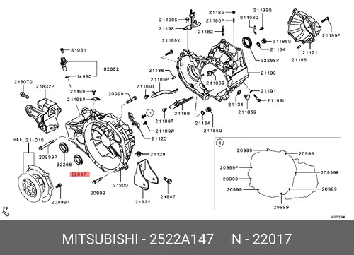 САЛЬНИК/2522A147/ (MITSUBISHI)