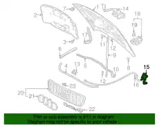 трос капота!\Audi A4 95-01 8D1823531C VAG