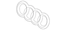  8P0853742A 2ZZ ЭМБЛЕМА AUDI VAG