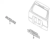  ЭМБЛЕМА ЗАДНЯЯ 7784165J300PG SUZUKI