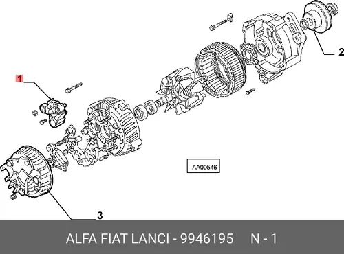 реле-регулятор Fiat 9946195