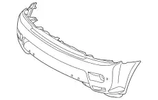 Бампер LS б/кам с парктр. 2010 LR015073 LAND ROVER