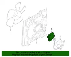 БЛОК УПРАВЛЕНИЯ ВЕНТИЛЯТОРА РАДИАТОРА CT 1355A126 MITSUBISHI