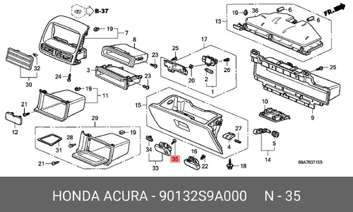 БОЛТ 90132S9A000 HONDA