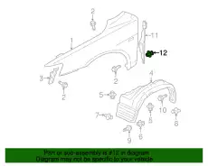 КЛИПСА БАМПЕРА DJ MU000695 MITSUBISHI