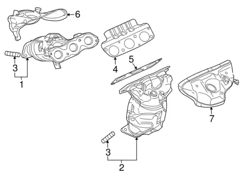 КОЛЛЕКТОР ВЫПУСКНОЙ ЛЕВЫЙ 1555A455 MITSUBISHI